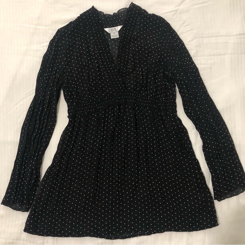 Blouse color black size S brand S.L.B